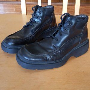 Brass Boot black leather boots